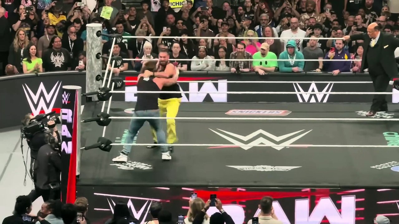 Bron Breakker & Seth Rollins Destroy Roman Reigns & CM Punk Full Segment - WWE Raw 4/21/25