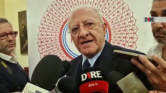 Napoli - LAVORO. DE LUCA: SALARIO MINIMO INTERESSANTE MA NON DIVENTI BOOMERANG (30.04.25)