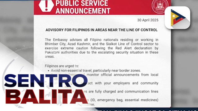 Mga Pilipino sa Pakistan, pinag-iingat sa gitna ng tumitinding tensiyon sa pagitan ng Pakistan at India