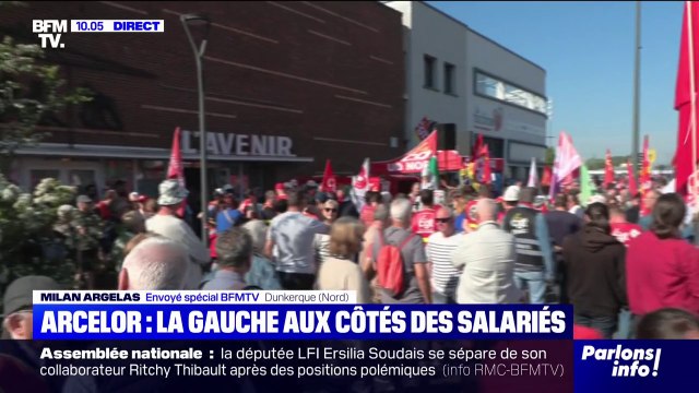 1er-Mai: la gauche mobilisée aux côtés des salariés d'ArcelorMittal à Dunkerque