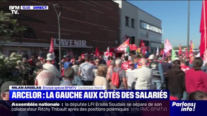 1er-Mai: la gauche mobilisée aux côtés des salariés d'ArcelorMittal à Dunkerque
