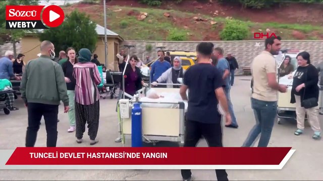 Tunceli Devlet Hastanesi’nde yangın; hastalar tahliye ediliyor