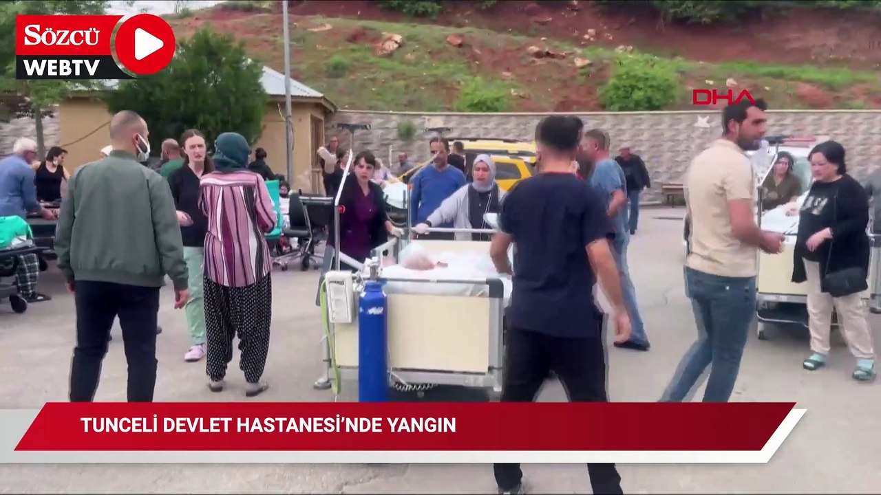 Tunceli Devlet Hastanesi’nde yangın; hastalar tahliye ediliyor