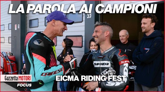 Everts in pista con Melandri, Schwantz show e Petrucci alla Dakar: le voci dei campioni all’Eicma Riding Fest!