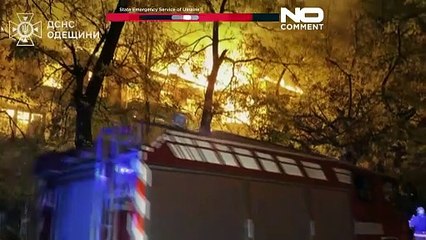 تصاویر پیامدهای حملات روسیه به بندر اودسا و شهر سومی اوکراین