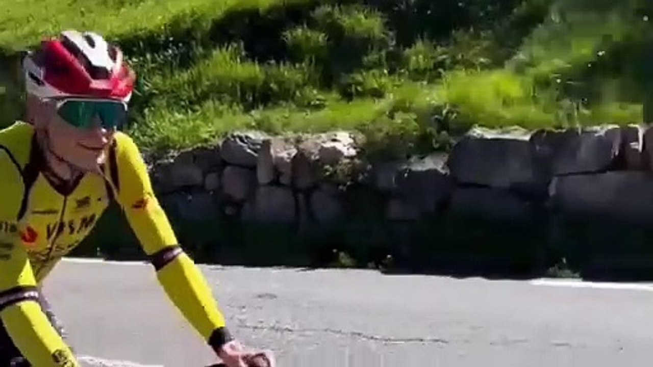 Cycling - Tour de France 2025 - Jonas Vingegaard doing the recons of the Tour de France stages