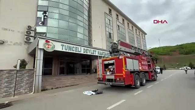 Tunceli Devlet Hastanesi'nde büyük panik! Hastalar tahliye edildi