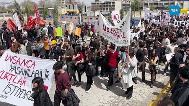 Ankara’da 1 Mayıs kutlamaları için Tandoğan Meydanı’na yürüyüş başladı