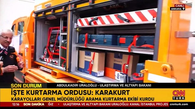 Ulaştırma ve Altyapı Bakanı Uraloğlu CNN TÜRK’te | Olası bir depremde hayat kurtaracaklar: Kurtarma Ordusu Karakurt
