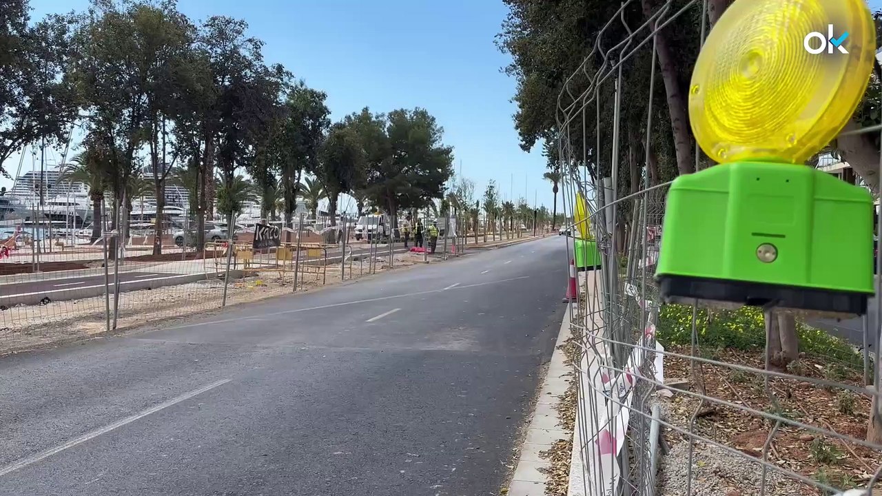 El Paseo Marítimo de Palma sigue patas arriba tras casi tres años de obras: "Hay obreros por todos lados"