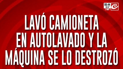 Llevó su camioneta al autolavado... ¡y la máquina se lo destruyó!