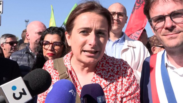 1er mai : Marine Tondelier au soutien des salariés d'ArcelorMittal Dunkerque