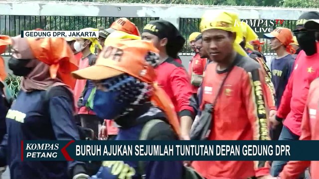 Begini Situasi Demo Hari Buruh di Depan Gedung DPR RI Jakarta dan Kantor Gubernur Jatim