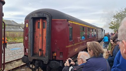 North Highland Explorer steam train at Wick railway station 3