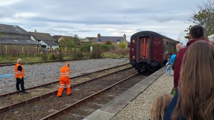 North Highland Explorer steam train at Wick railway station