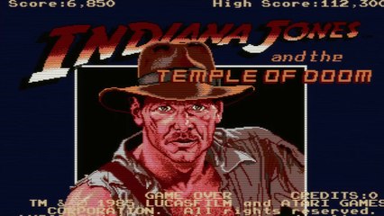 Indiana Jones and the Temple of Doom( 1985 Arcade) Gameplay