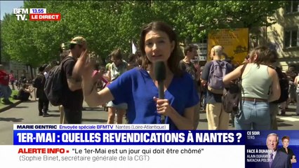 1er-Mai: la manifestation prend fin à Nantes