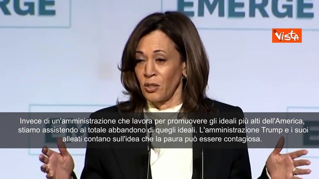 Dazi Trump, Kamala Harris: Più grande crisi economica provocata dall'uomo nella storia