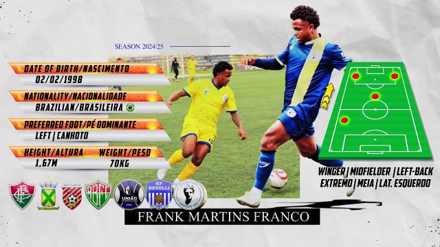 FRANK Martins ⚽ Left Wing-Back _ Midfielder - Extremo _ Meia _ Lateral Esquerdo ⚽ Highlights 2024_25