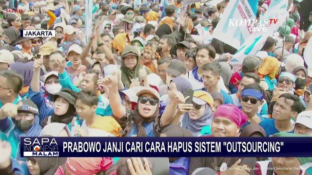 Prabowo: Siap Hapus Outsourcing, Pemerintah Akan Bentuk Dewan Kesejahteraan Buruh