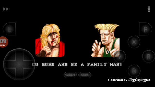 Street Fighter II Turbo: Hyper Fighting Ken vs Guile Ken é derrotado por Guile
