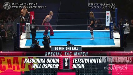 Kazuchika Okada & Will Ospreay vs Tetsuya Naito & BUSHI: NJPW G1 Special in San Francisco (7/7/2018)