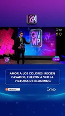 RECIEN CASADOS FUERON A VER EL TRIUNFO DE BLOOMING