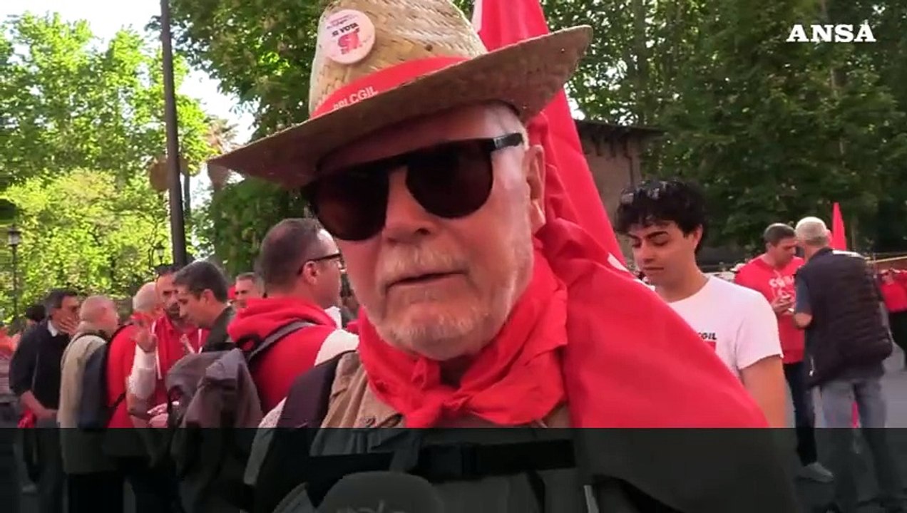Primo maggio, le voci dal corteo della Cgil a Roma