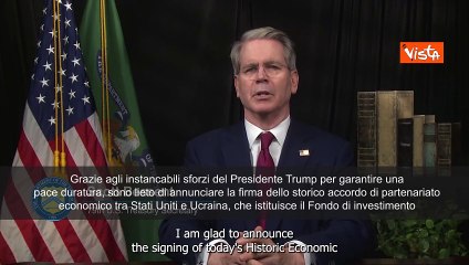 Raggiunto accordo con Kiev su terre rare, Scott Bessent (Usa): "È un segnale alla Russia"