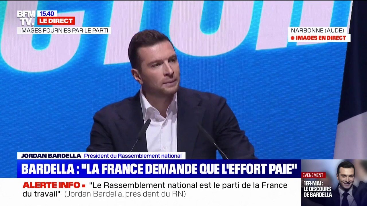 "Je veux dire ma solidarité avec les 600 salariés licenciés du métallurgiste ArcelorMittal", déclare Jordan Bardella