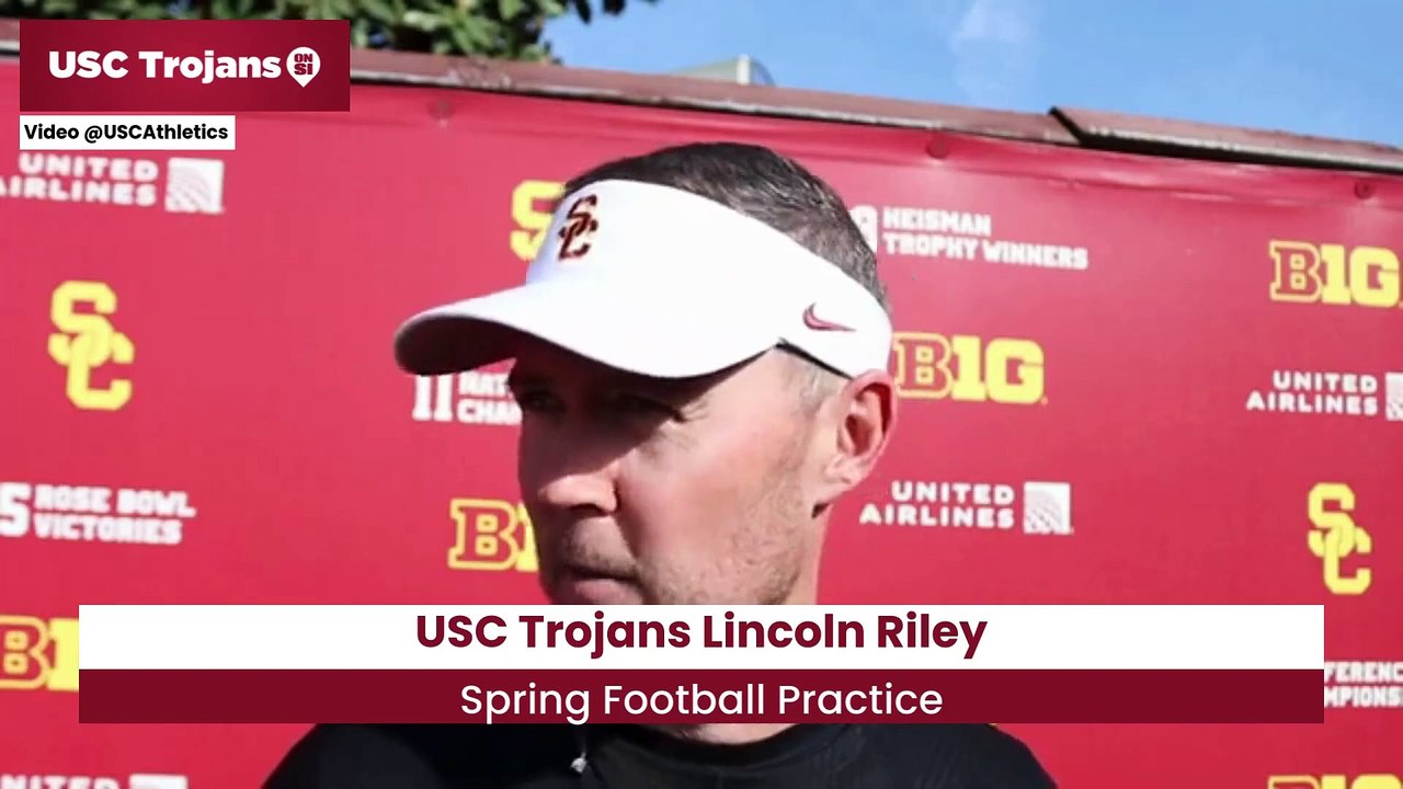 USC Trojans Lincoln Riley Evaluates Team Growth In Spring Football