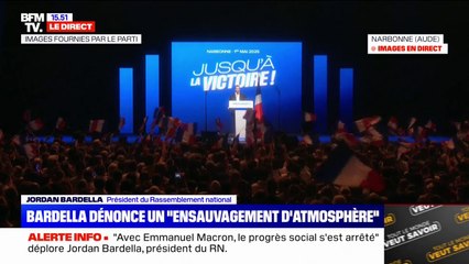 Jordan Bardella dénonce "un ensauvagement d'atmosphère" en France