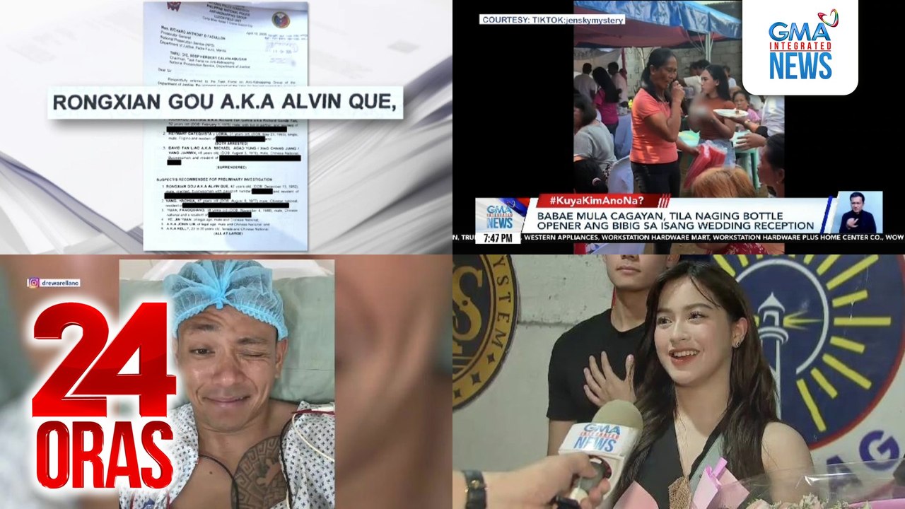 24 Oras: (Part 3) PNP: Walang makitang iba pang ebidensiya para iugnay sa krimen ang anak ng negosyanteng si Anson Tan; Babae mula Cagayan, tila naging bottle opener ang bibig sa isang wedding reception; Pagpapa-vasectomy ni Drew Arellano, umani..., atbp.