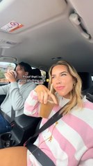 Woman Spills Coffee on Herself Inside Moving Car