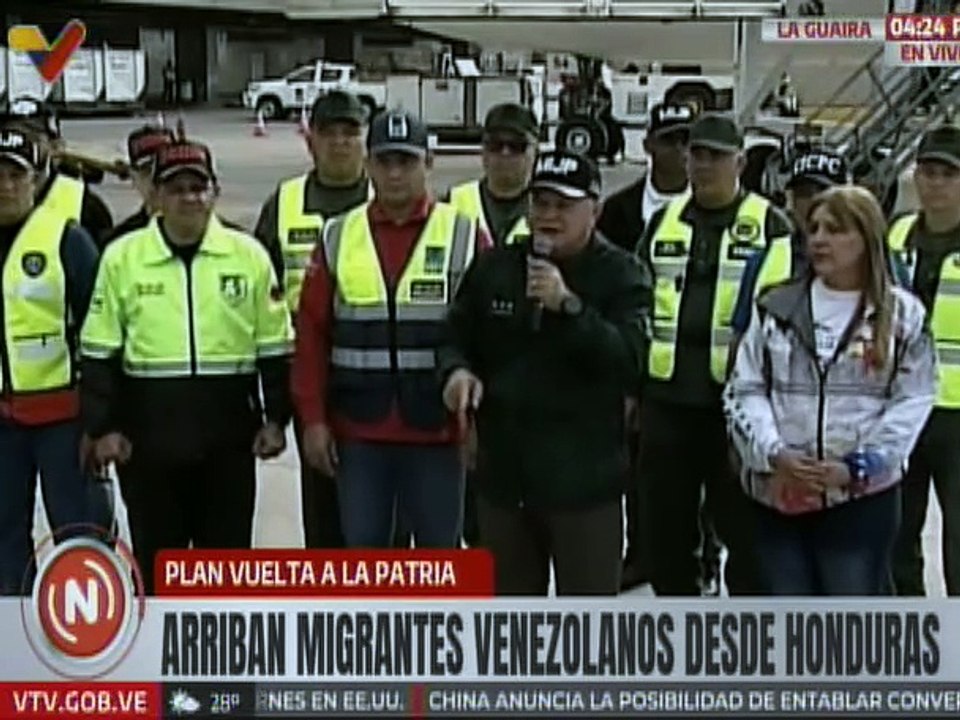 Cabello afirmó que Estados Unidos no cumple con la lista enviada para el retorno de connacionales