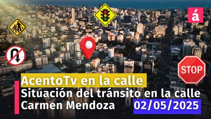 Así está el tránsito en este momento en la calle Carmen Mendoza de Cornielle