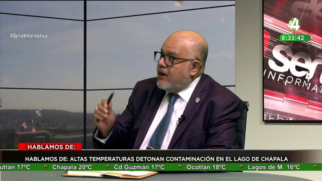 Eduardo Juárez Carrillo habla sobre las altas temperaturas detonan contaminación en Chapala