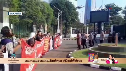 Ricuh Mahasiswa Demo Bela Buruh di Gedung DPR, Massa Diamankan Polisi