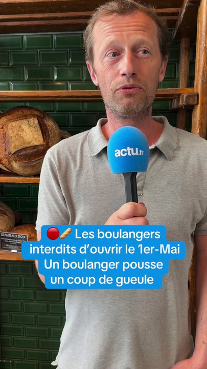 Ce boulanger "enrage" de devoir fermer le 1er-Mai et répond sèchement à la CGT