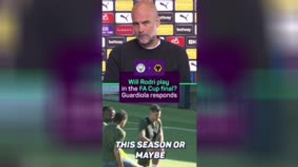 Guardiola argues with journalist about Rodri's return