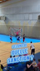 Selon toi quelle sanction ?👀🥅 #Hand #HandballPlayer #Quiz #Handball #sports