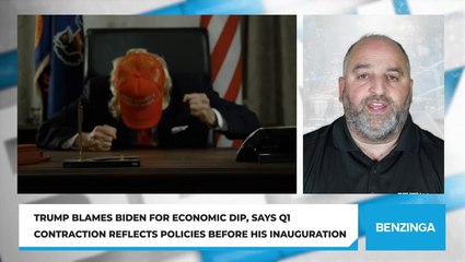 Trump Blames Biden For Economic Dip, Says Q1 Contraction Reflects Policies Before His Inauguration