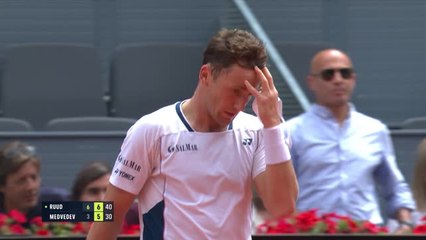 Madrid - Ruud dans le dernier carré, Medvedev prend la porte