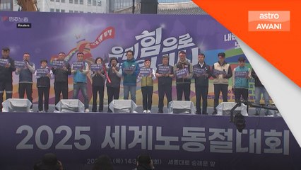 Pekerja Korea Selatan berhimpun, tuntut hak buruh lebih baik