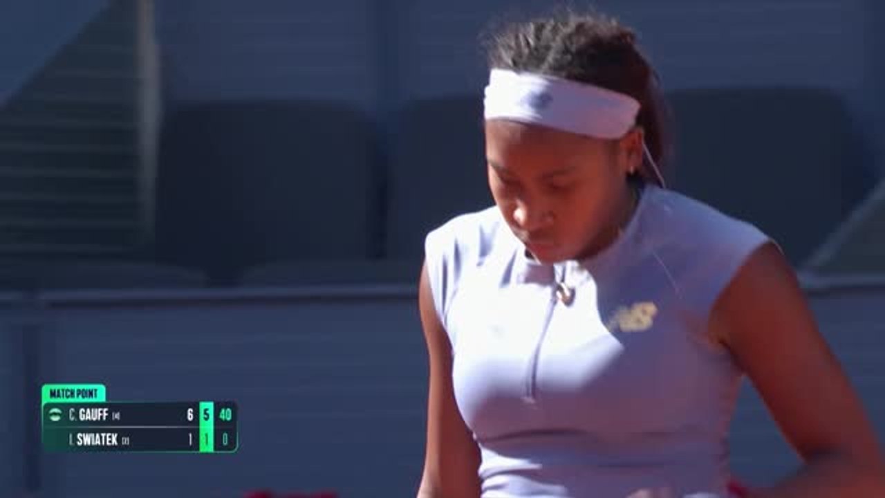 Madrid - Gauff surclasse Swiatek