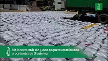 RD incauta más de 3,000 paquetes marihuana procedentes de Guatemal