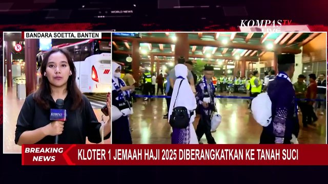 Begini Suasana Keberangkatan Kloter 1 Jemaah Haji Asrama Pondok Gede di Bandara Soekarno Hatta