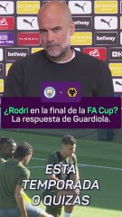 Guardiola, sobre el regreso de Rodri: "No soy médico"