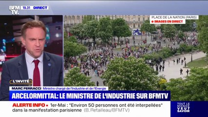 1er-mai: "J'espère que les interpellations donneront lieu à des sanctions, les plus fermes qui soient", affirme Marc Ferracci, ministre chargé de l'Industrie