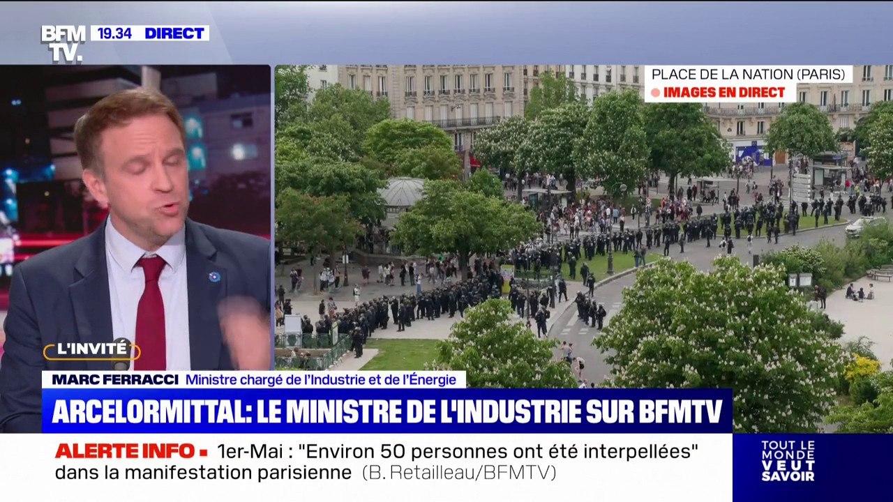 ArcelorMittal: "La nationalisation n'est pas à l'ordre du jour", affirme Marc Ferracci, ministre chargé de l'Industrie